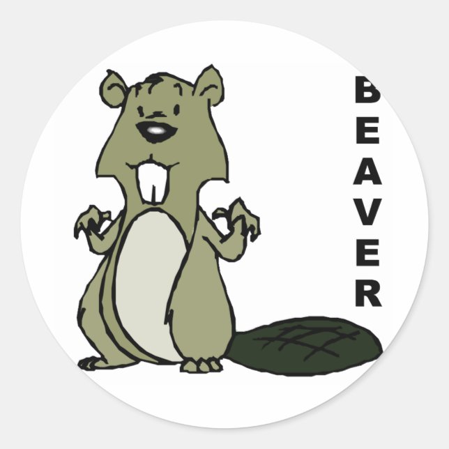 Sticker Rond Beaver (Devant)