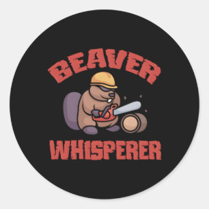 Sticker Rond Beaver pour