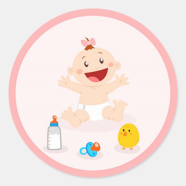 Sticker Rond Bébé (Devant)