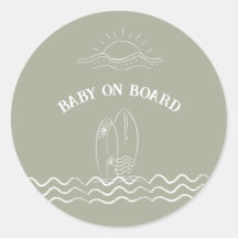 Bébé à bord du Baby shower de surf