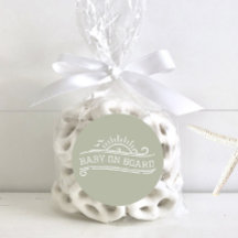 Bébé à bord Surf Baby shower vert