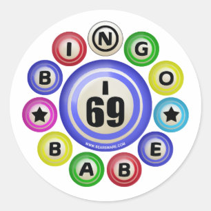 Sticker Rond Bébé du bingo-test I69