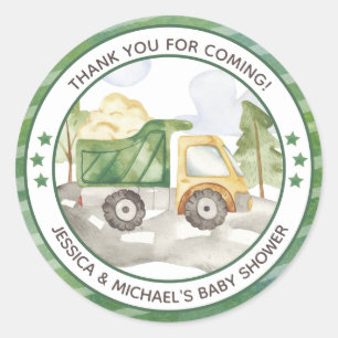 Sticker Rond Bébé en construction