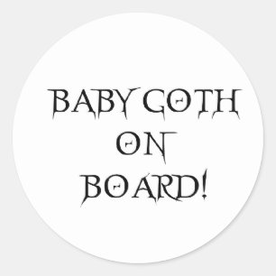 STICKER ROND BÉBÉ EST À BORD !