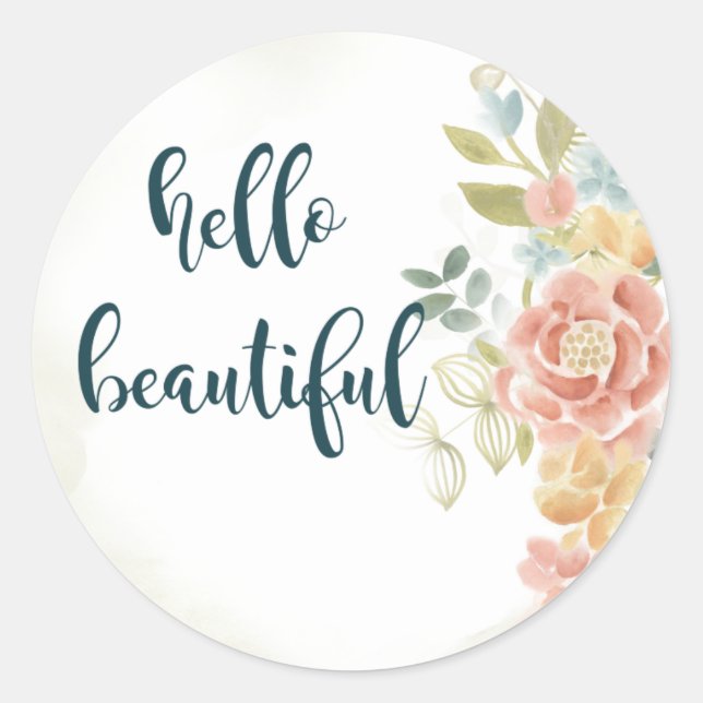 Sticker Rond Bébé fille I (Devant)