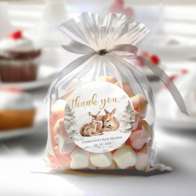 Sticker Rond Bébé il fait froid à l'extérieur du Baby shower au (Créateur téléchargé)