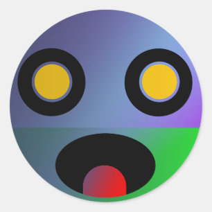 Sticker Rond Bébé Tsung-Jo Clupkitz dans Maquillage lourd