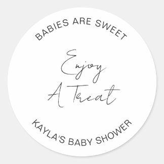 Sticker Rond Bébés Sont Doux Profitez D'une Récompense Célébran
