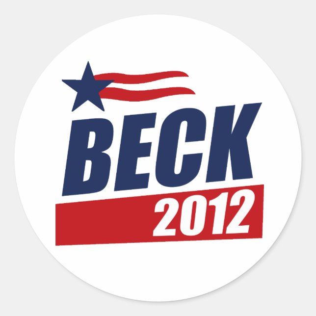Sticker Rond Beck 2012 (Devant)