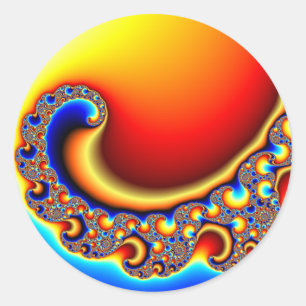 Sticker Rond Beckoning - Fractal