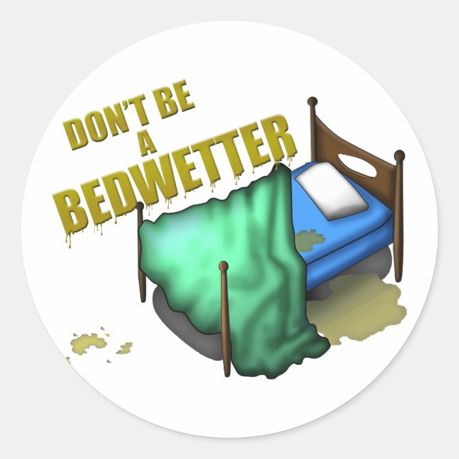 Sticker Rond Bed Wetter (Devant)