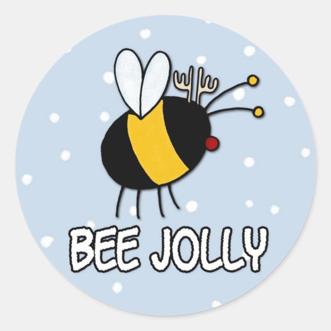 Sticker Rond bee jolly (Devant)