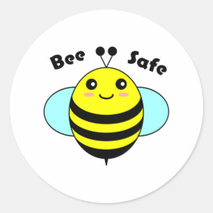 Sticker Rond Bee Safe 3