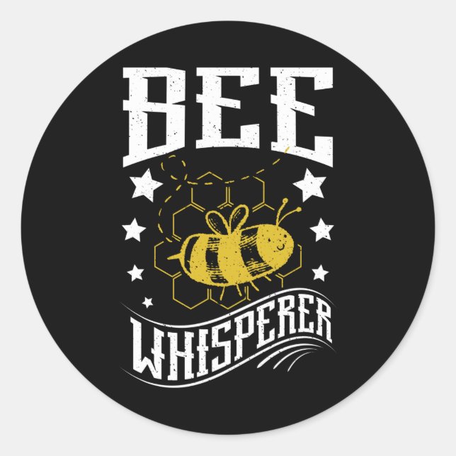 Sticker Rond Bee Whisperer (Devant)