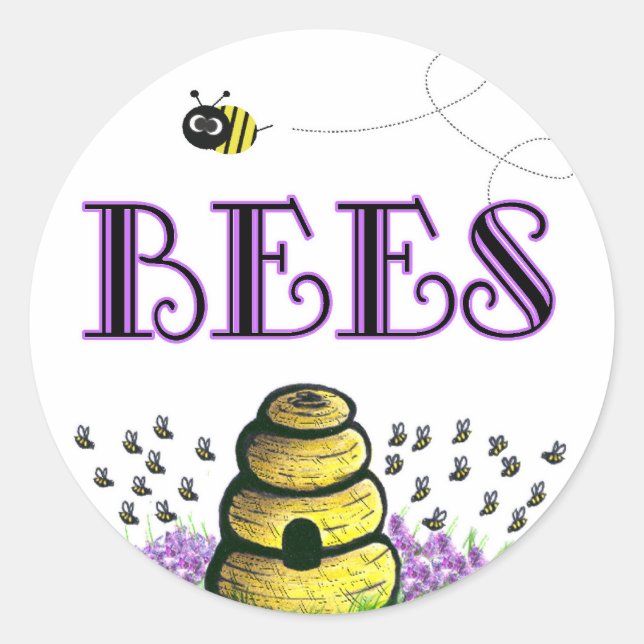 STICKER ROND BEEEEE (Devant)