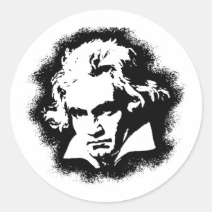 Sticker Rond Beethoven
