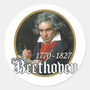 Sticker Rond Beethoven