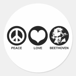 Sticker Rond Beethoven