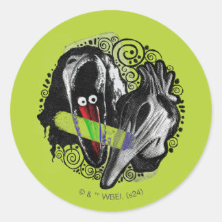 Sticker Rond Beetlejus | Adam & Barbara Scary