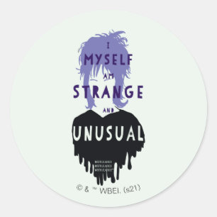 Sticker Rond Beetlejus   Lydia Graphisme "étrange et inhabitue