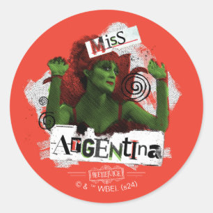 Sticker Rond Beetlejus Miss Argentine
