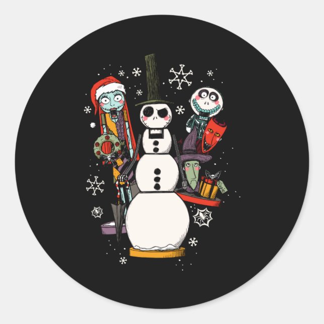 Sticker Rond Before Christmas Nutcracker Trio  (Devant)