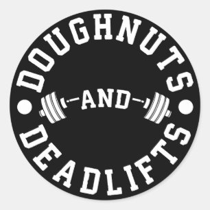 Sticker Rond Beignets et Deadlifts - glucides - séance