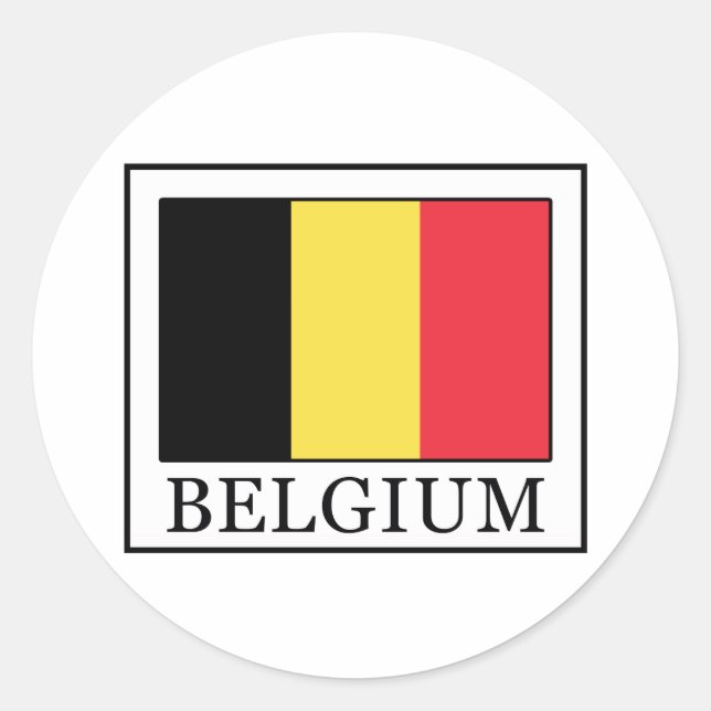 Sticker Rond Belgique (Devant)