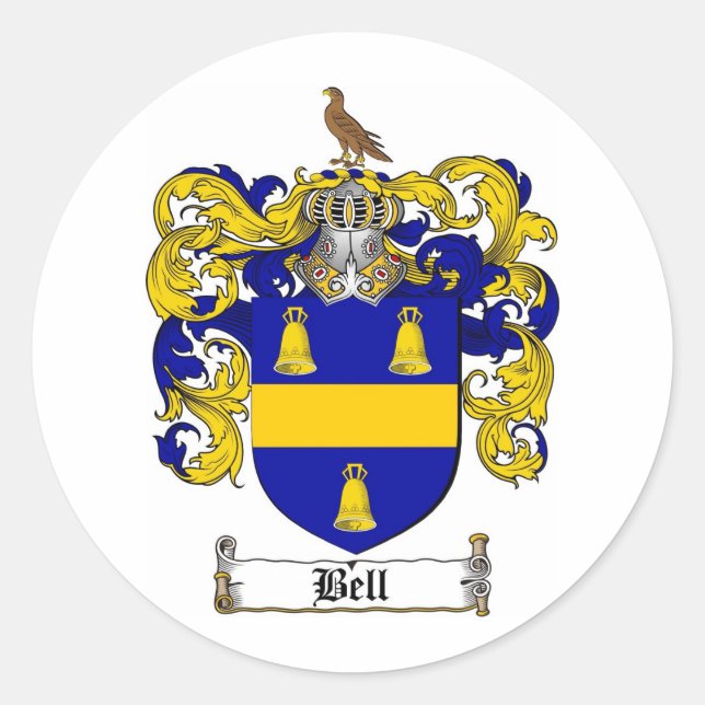STICKER ROND BELL FAMILLE CREST - BELL COAT D'ARMES (Devant)
