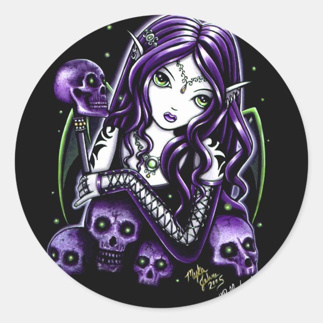 Sticker rond "Belladonna" (Devant)