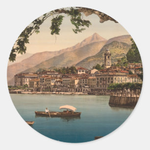 Sticker Rond Bellagio I, Lac de Côme, Lombardie, Italie