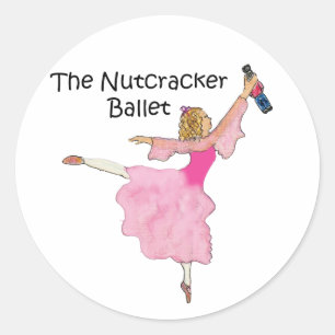 Sticker Rond Belle Clara et son casse-noix