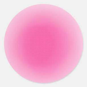 Sticker Rond Belle couleur rose tendance Modèle blanc élégant
