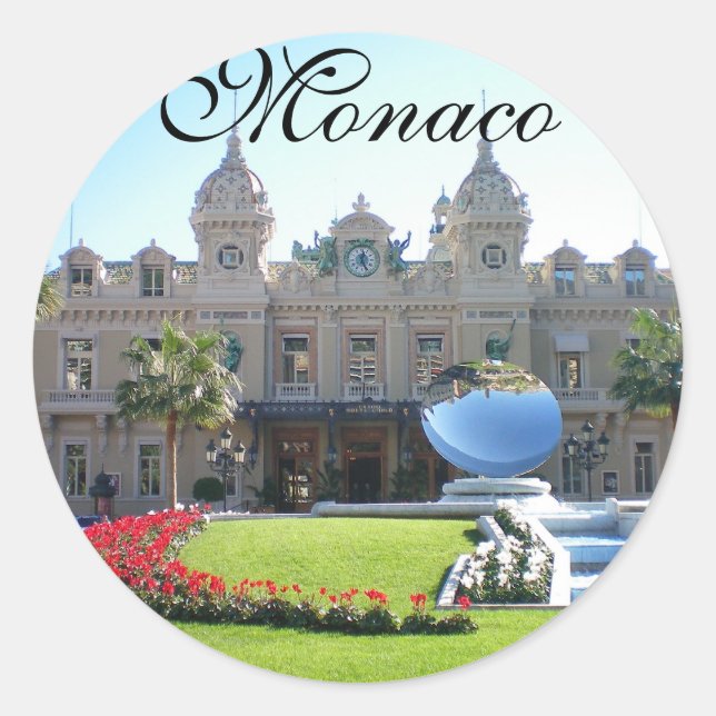 Sticker Rond Belle Monaco (Devant)