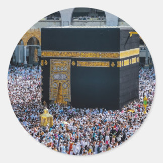 Sticker Rond Belle Mosquée Mecque Islam kaaba Cadeau