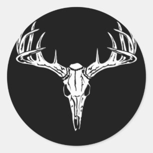 Sticker Rond Belle Rack Trophée Buck-Deer