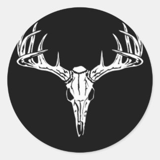 Sticker Rond Belle Rack Trophée Buck-Deer