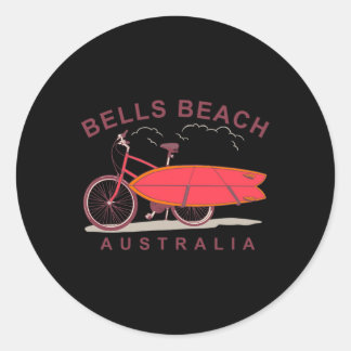 Sticker Rond Bells Beach Australia Surfboard Bike Surfer 