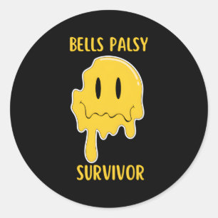 Sticker Rond Bells Palsy Survivante Paralyse faciale Cloche Pal