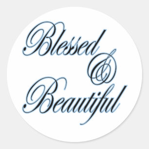 Sticker Rond Bénie et Belle autocollante