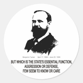 Sticker Rond Benjamin Tucker