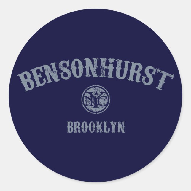 Sticker Rond Bensonhurst (Devant)