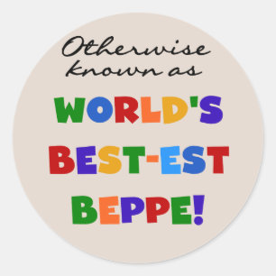 Sticker Rond Beppe le plus connu