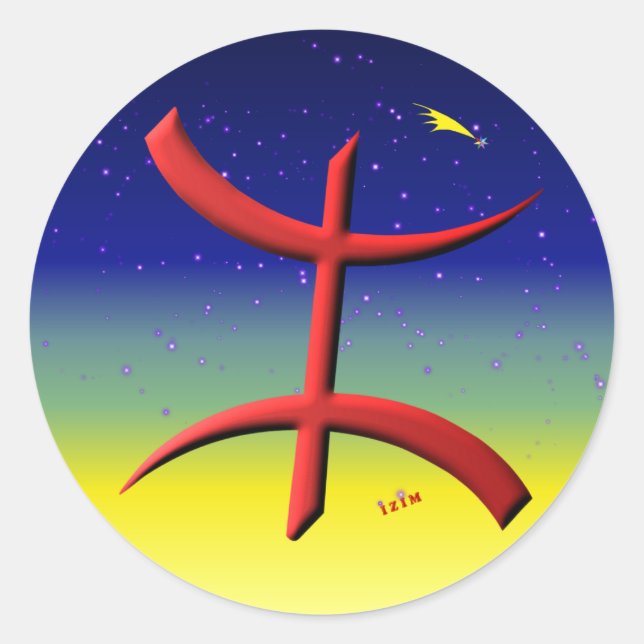 Sticker Rond berbere, kabyle (Devant)