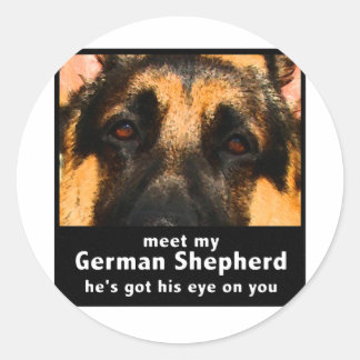 Sticker Rond Berger allemand