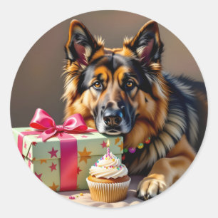 Sticker Rond berger allemand Anniversaire