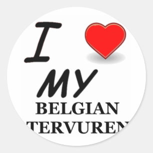 Sticker Rond Berger belge/BelgianTervuren