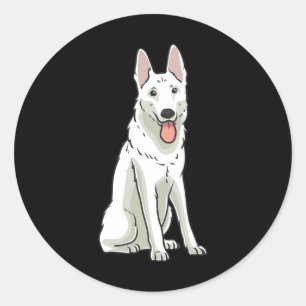 Sticker Rond Berger suisse blanc