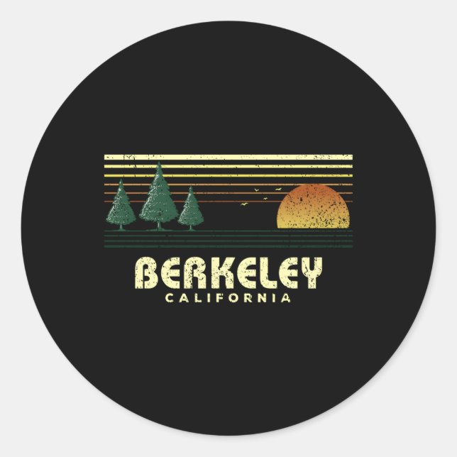 Sticker Rond Berkeley Californie (Devant)