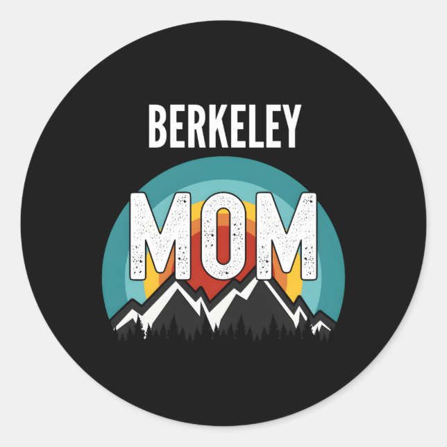 Sticker Rond Berkeley Maman Fête des mères 2021 (Devant)